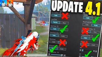 New Update 4.1 Best Settings & Sensitivity to Improve Headshots and Hip-Fire ✅🔥 | BGMI/PUBG 2025