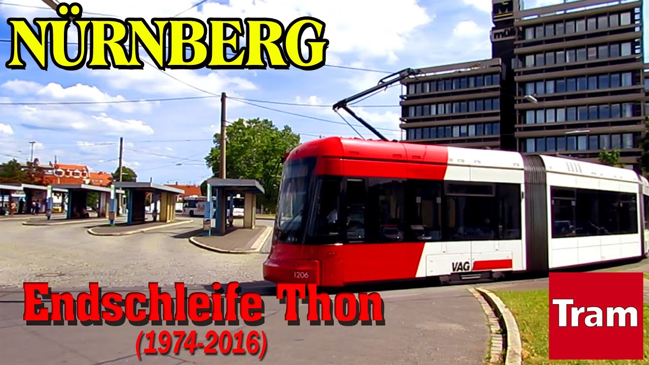 Straßenbahn Nürnberg 🇩🇪 • Die Endschleife Thon (1974-2016)