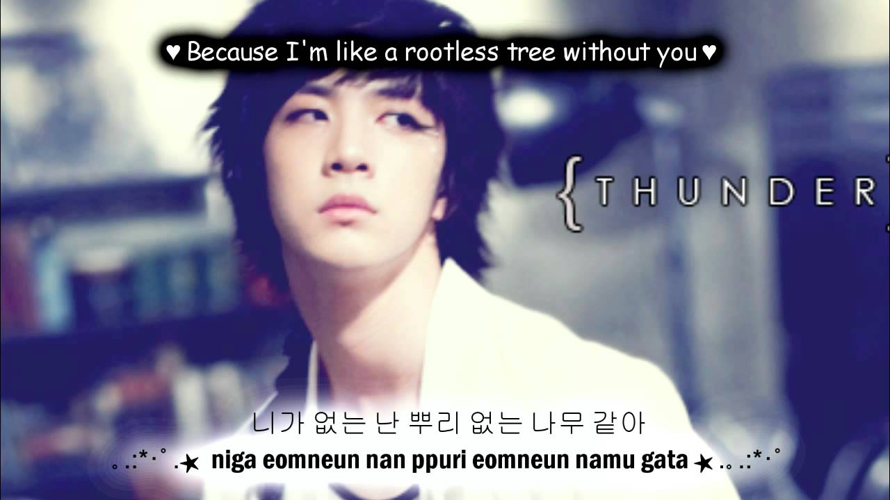 Thunder (MBLAQ) Don't Go [Eng Sub + Romanization + Hangul] HD