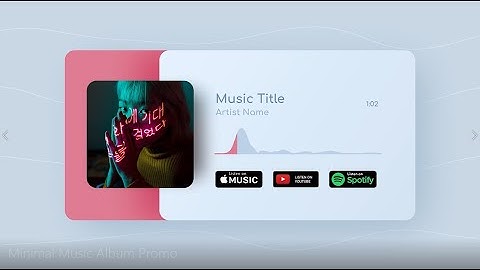 Minimal Music Album Promo - (How to make an Audio Visualizer and Audio Spectrum)