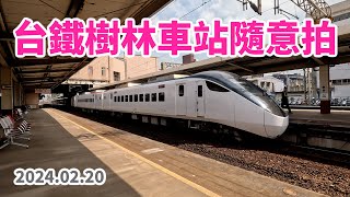 2024.02.20 // 台鐵樹林車站隨意拍 // E501試運轉 // 貨物列車