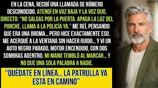 En La Cena, Llegó Un SMS  “No Salgas Por La Puerta… Ya Están Afuera  Llama a la Policía” Pero Yo