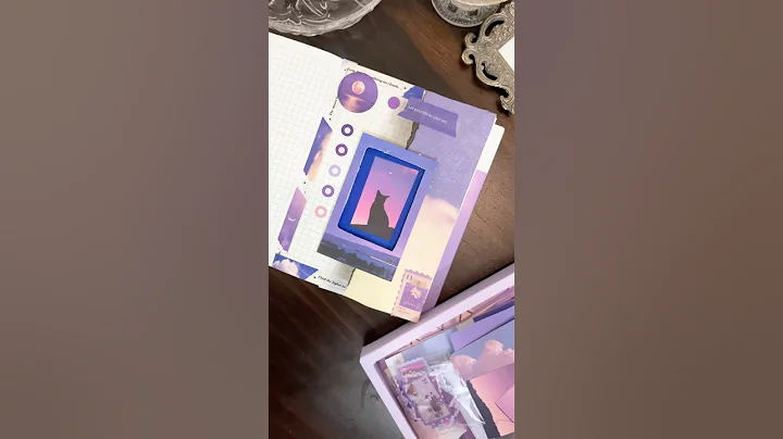 PURPLE theme scrapbook journaling #scrapbooking #shorts