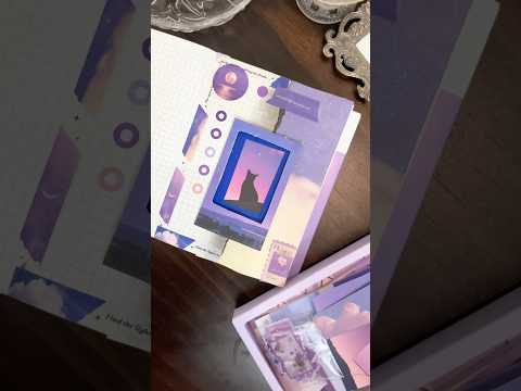 PURPLE theme scrapbook