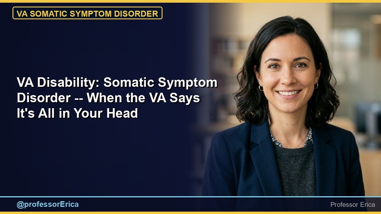 VA Disability: Somatic Symptom Disorder — When the VA Says It's "All in Your Head"