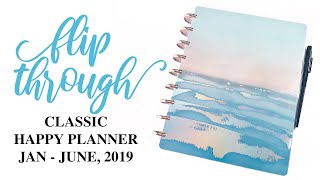 6 Month Flip Through | Classic Coastal Happy Planner | January-June 2019