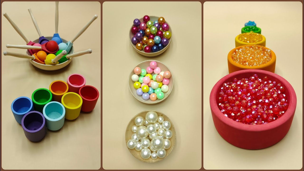 Hypnotic Bead Reversal, Xylophone Magic, Sorting Balls, ASMR Bead Tower, Marble Run Relaxation