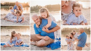 Watch me photograph 2 family photoshoots. 1 GOLDEN HOUR versus 1 MORNING session at the same beach