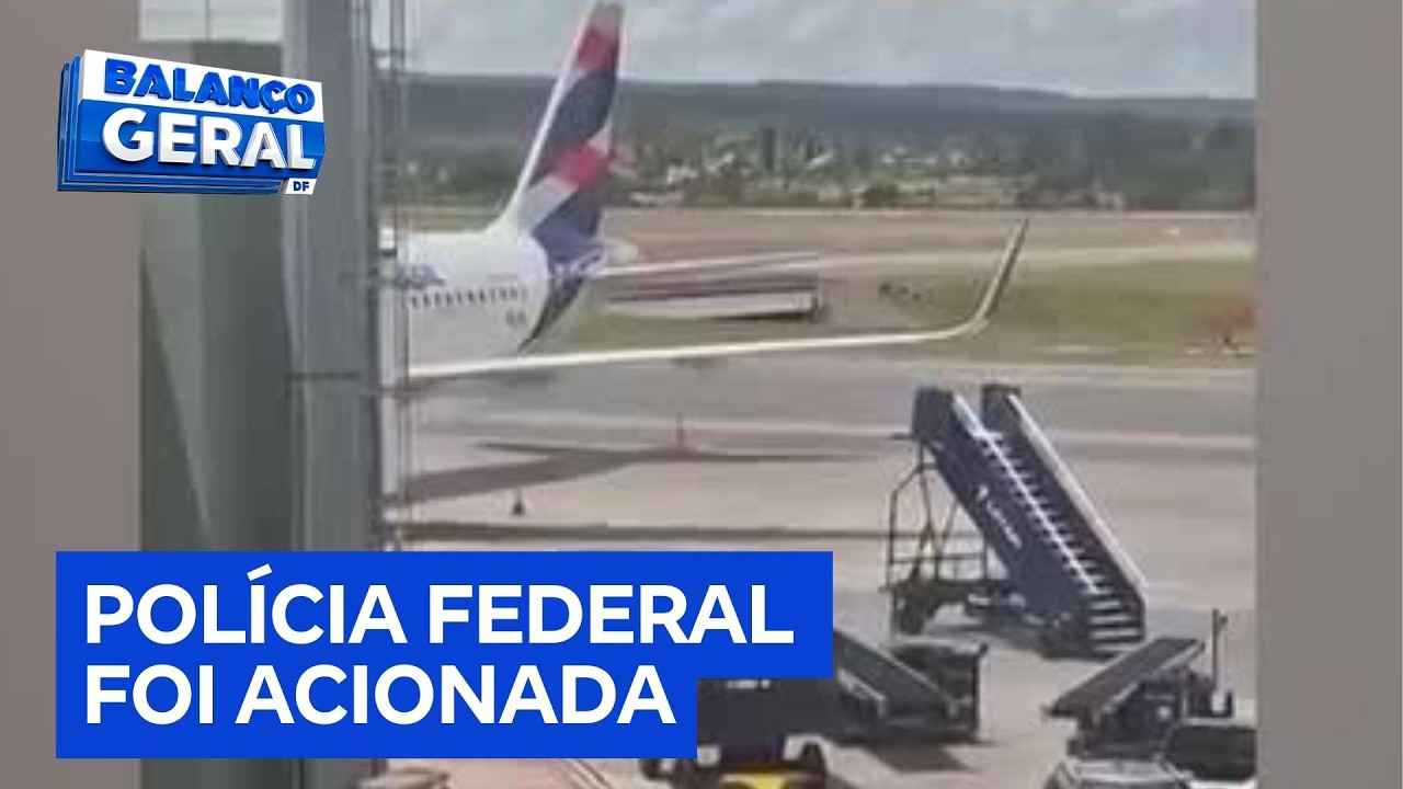 Voo é cancelado em Brasília após passageira encontrar bilhete com ameaça de bomba | Balanço Geral DF