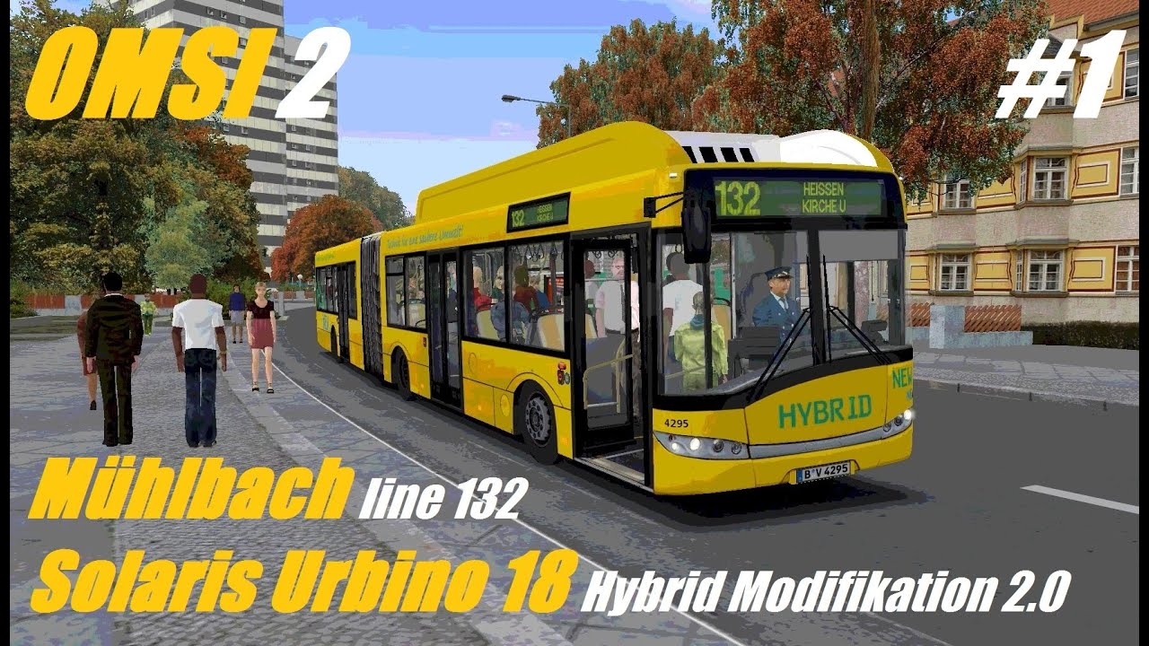 OMSI 2. Mühlbach, Line 132, Solaris Urbino 18 Hybrid Modifikation 2.0. Part 1