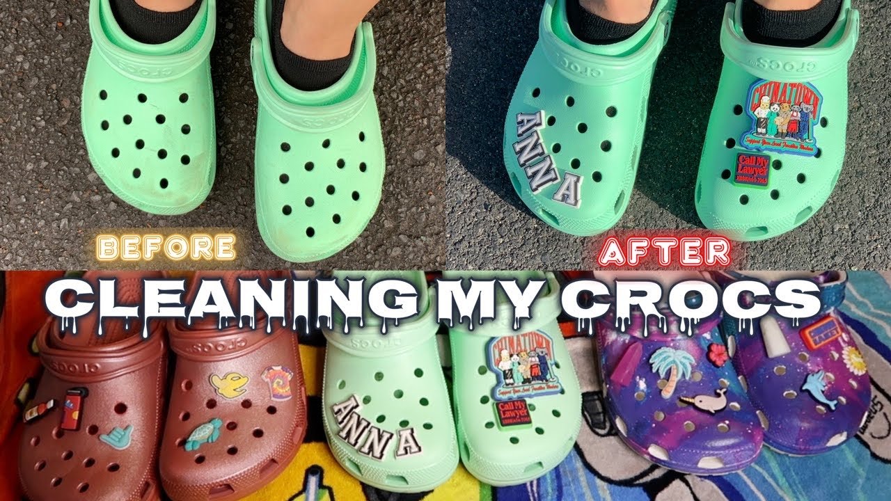 1st Time Cleaning My CROCS 🙂 🐊 | Life of Anna
