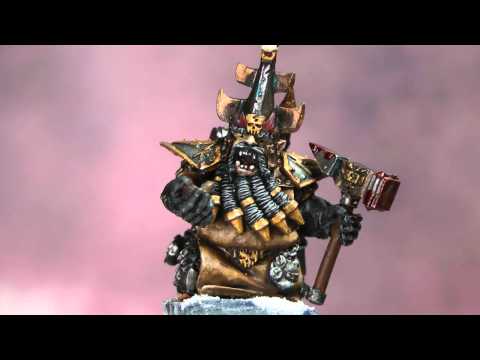 Finished Chaos Dwarf Daemonsmith set from Forge World