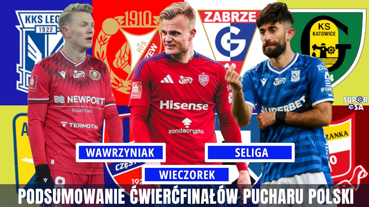 LECH I WIDZEW ODPADAJĄ Z PUCHARU POLSKI! RAKÓW, GÓRNIK I GIEKSA W PÓŁFINALE | superESA podcast LIVE