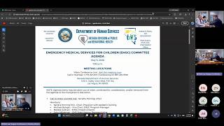 Emergency Medical Services for Children Advisory Committee meeting - May 6, 2026 (Part 1)