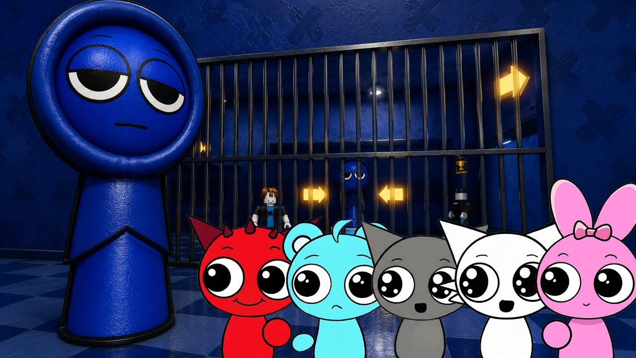 Sprunki Baby Raddy, Sky, Gray, Wenda & Pinki Played Sprunki Jevin ...