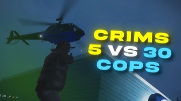 CRAZY Shoot Out With Cops 5 Criminals Vs 30 Cops | GTARP | ProdigyRP 2.0