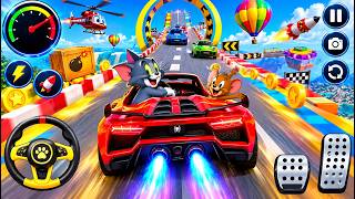 Tom & Jerry Crazy Car Racing 🚗💨 Funny Gameplay | Stunt Race & Mega Ramp Challenge screenshot 1
