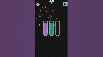 asmr color water sorting game level 1 #gameplay #gamer #gaming #gamingvideos