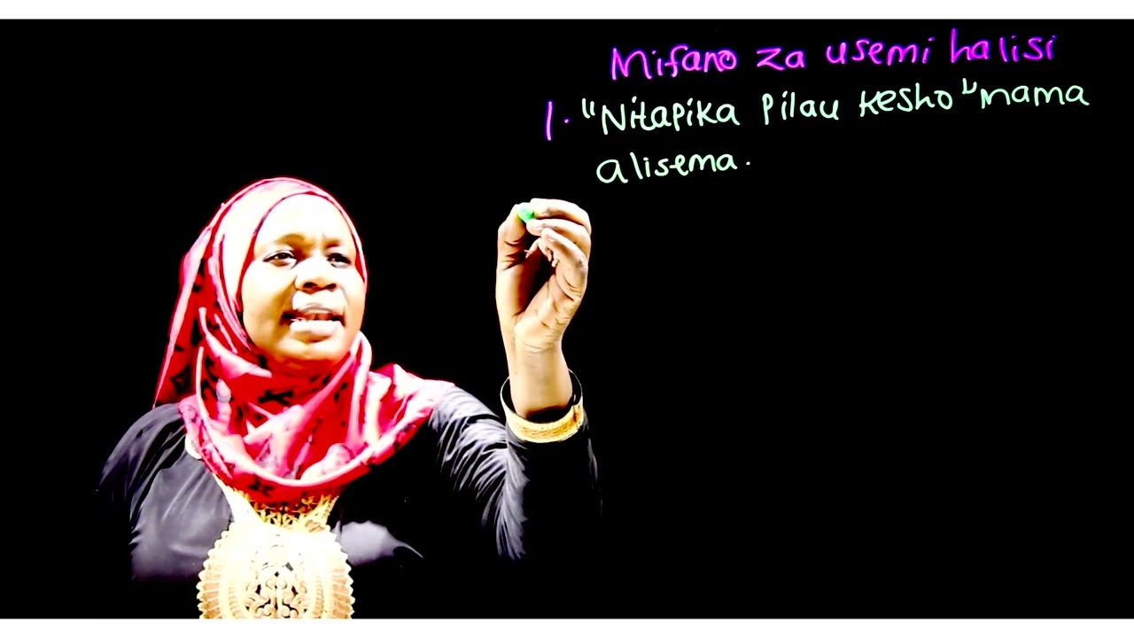 Kiswahili Elimu ya watu wazima Somo la 54:   Usemi halisi