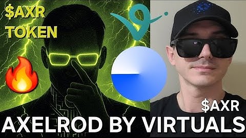 $AXR - AXELROD BY VIRTUALS TOKEN CRYPTO COIN HOW TO BUY AXR BASE BLOCKCHAIN AIxVC AI AGENT VIRTUAL