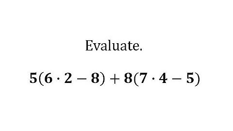 Order of Operations (Whole Numbers): a(b*c-d)+e(f*g-h)