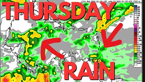 Here's Where it will Rain in Jamaica & the Rest of the Caribbean on Thursday, April 18, 2024
