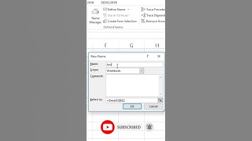 New Excel tips and tricks💥💥🔥🔥👍use of Define name tool in excel #excel #viral