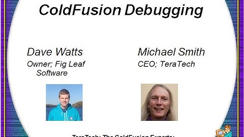 ColdFusion Debugging