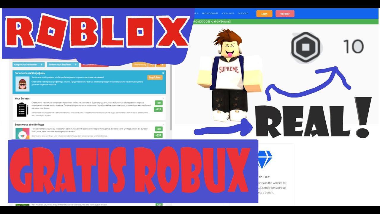 Wie Bekommt Man Gratis Robux Es Ist Real Roblox Deutsch Youtube - wie bekommt man kostenlos robux in roblox