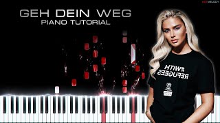 KC Rebell x Summer Cem feat. Loredana - GEH DEIN WEG | Piano Instrumental Cover, Remix Resimi