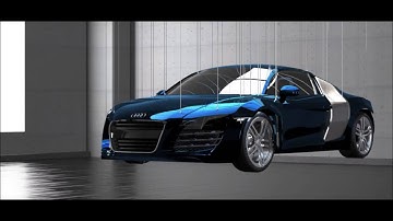 3Ds Max Audi R8 animation