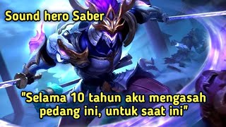 Mentahan suara hero Saber | bahasa indonesia