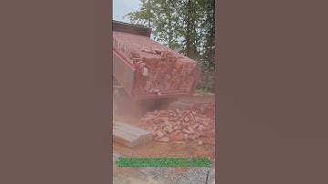 Brick Avalanche! Dumper Truck Unload Tons of Red Bricks | Shorts