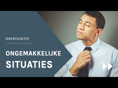 Video: Wat Om Te Doen In 'n Ongemaklike Situasie