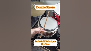 Drum Lesson! Double Stroke Roll Push Pull Technique! 2 Positions!