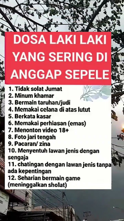 Dosa laki laki yang sering dianggap sepele#shorts #monetisasi #viralvideo
