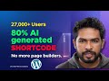 I Built a 27,000 User SaaS with 80% AI Code (FastAPI + WordPress Live Tour)