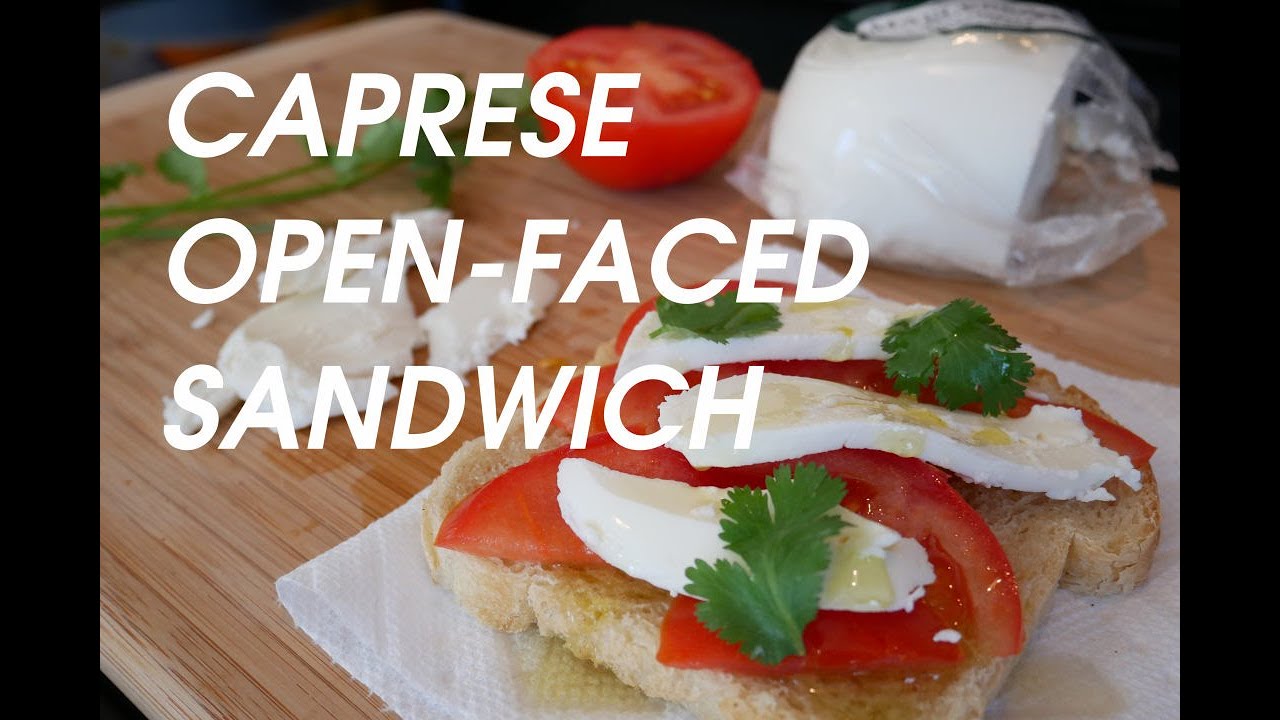 Tomato Mozzarella Caprese Sandwich (Open Faced)