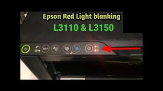 Red light blinking in epson L3250 printer//epson printer red light blinking solution in hindi.