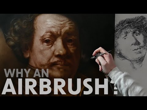 Can you paint like REMBRANDT only using an AIRBRUSH  kind of
