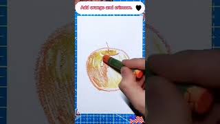 Cómo dibujar MANZANA realista de 2 formas paso a paso muy FÁCIL ?? shorts | Trucos Lindos Shorts