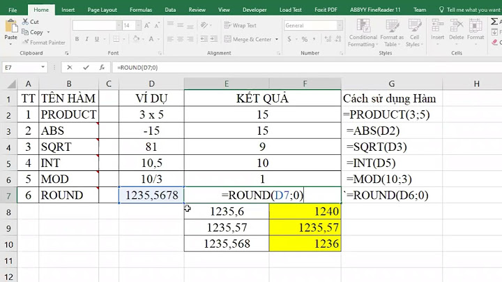 Các hàm tính toán só phức trong excel