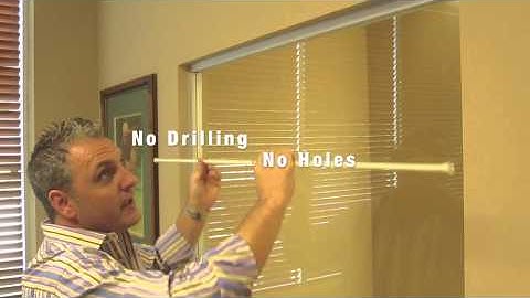 How to Install a Spring Tension Curtain Rod