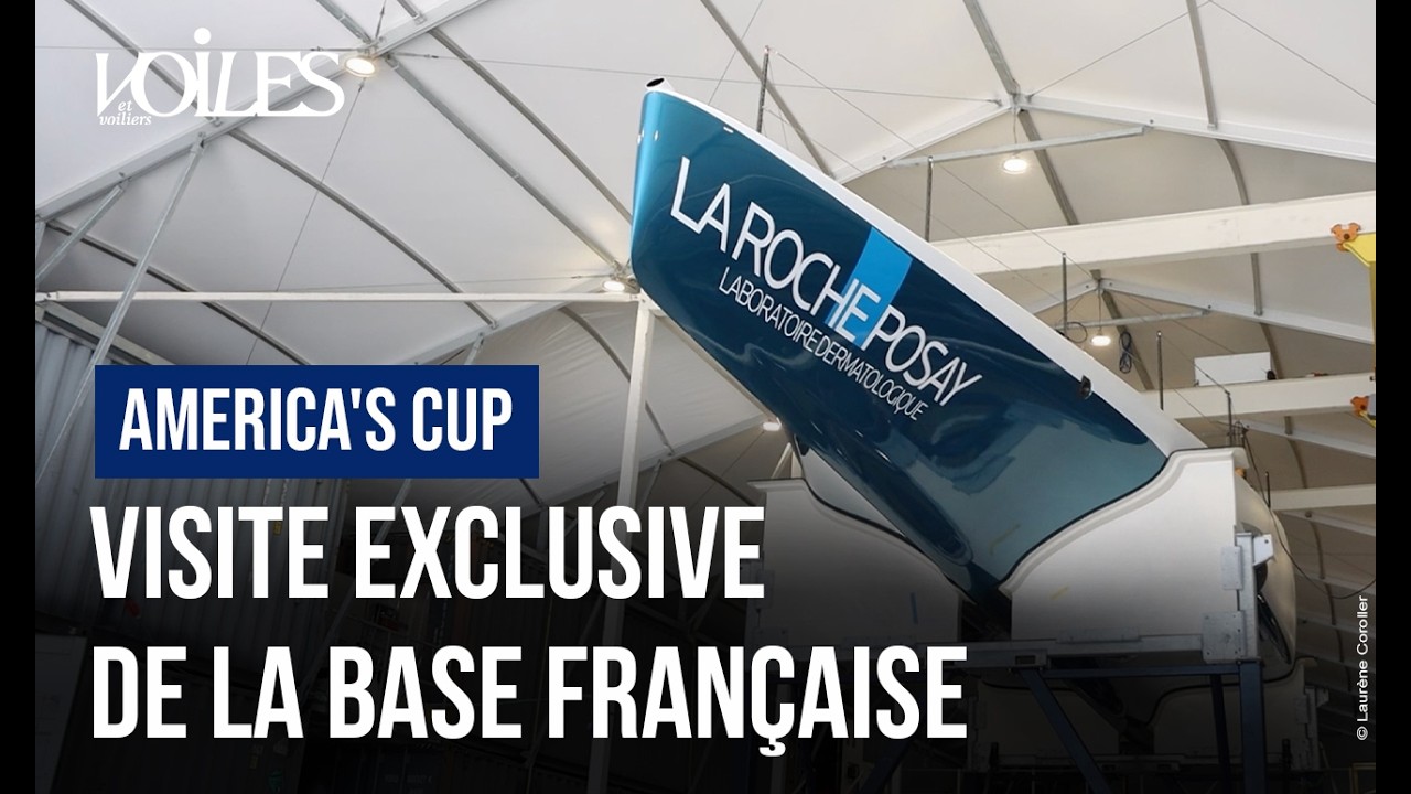 ⁣America's Cup. Exclusif ! Visite de la base du défi français pour la 38e Coupe à Naples