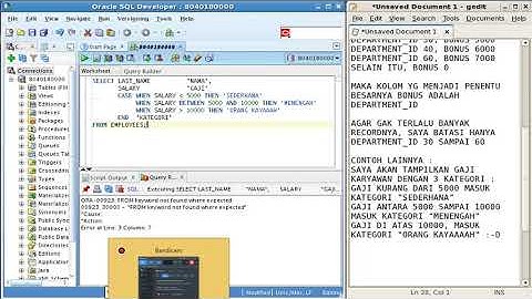 Menggunakan perintah-perintah conditional expression dalam SQL Oracle - Bagian 2
