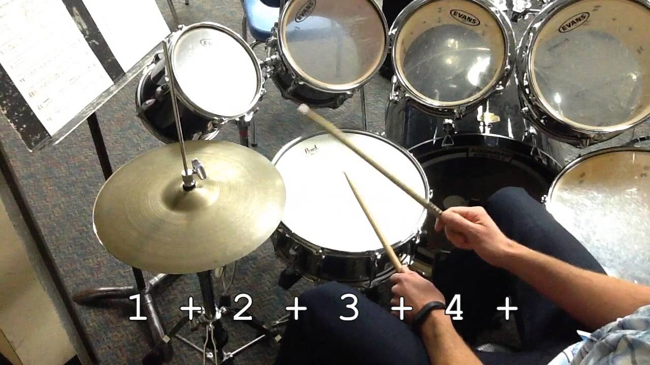 Drum Set - Rock Beat in 4 - YouTube
