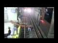 Usa drunken woman falls on railtracks