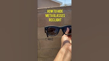 How to block REC light on the Meta glasses! #meta #metaglasses #raybanmeta
