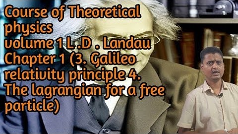 LAGRANGIAN OF A FREE PARTICLE