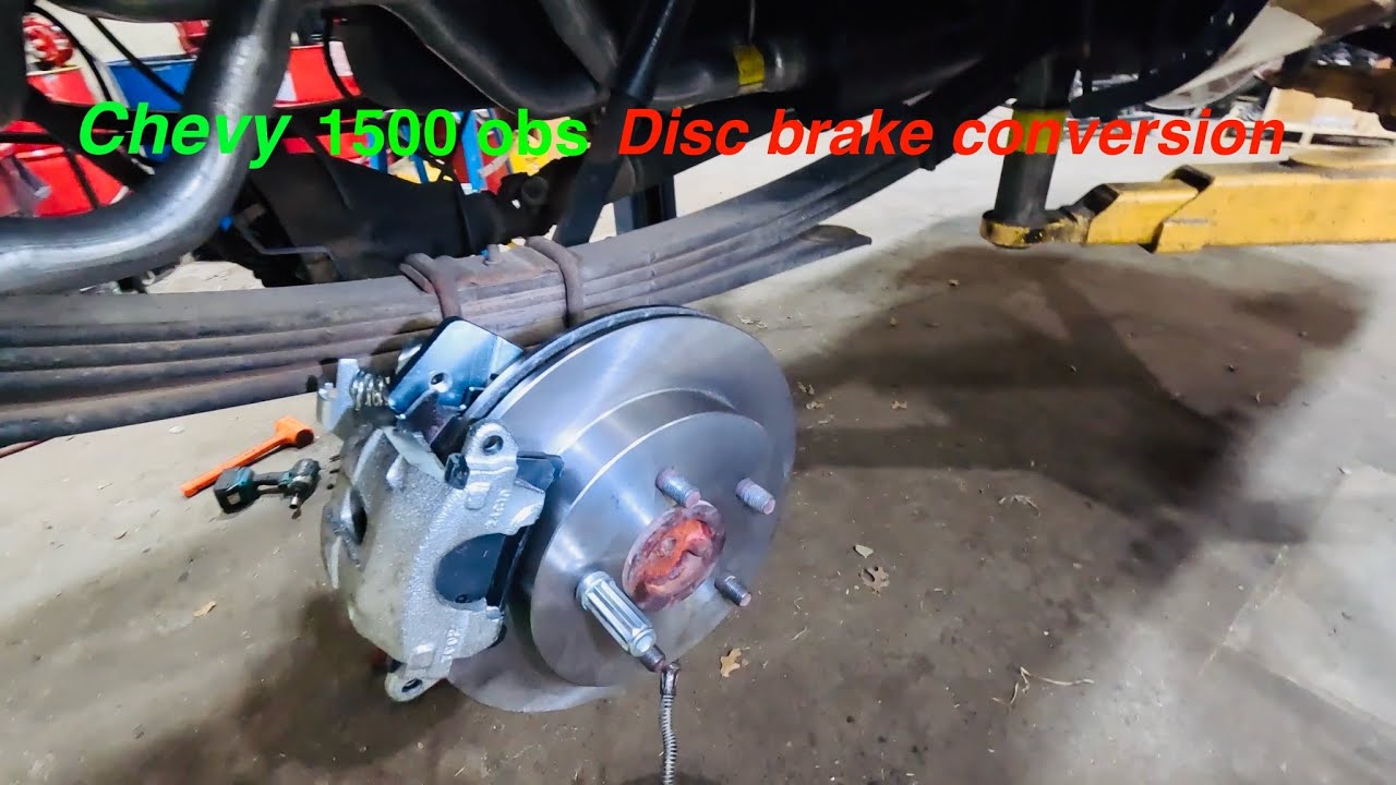 Chevy 1500 obs rear disc brake conversion cheap kit v8 swapped